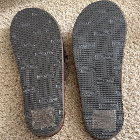 NWOT Rainbow Women's Tan Leather Sandals - Picture 2 of 2